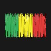 Mali Flag Brush vector