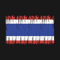 cepillo de bandera de tailandia vector