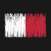 Malta Flag Brush vector