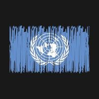 United Nations Flag Brush vector