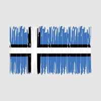 cepillo de bandera de Estonia vector