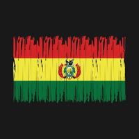 cepillo de bandera de bolivia vector