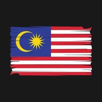 vector de bandera de malasia