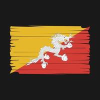 vector de bandera de bután