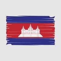 vector de bandera de camboya