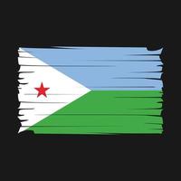 vector de bandera de djibouti