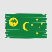 cocos bandera vector