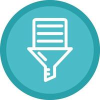Data Filtering Vector Icon Design