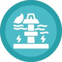 Wave Power Vector Icon Design