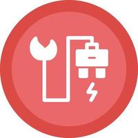 Eco Power Socket Vector Icon Design