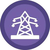 diseño de icono de vector de torre eléctrica