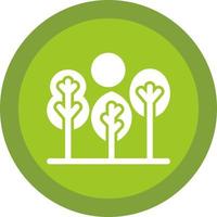 Tree Landscape Vector Icon Design