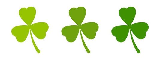 Clover Leaf in flat style isolated vector