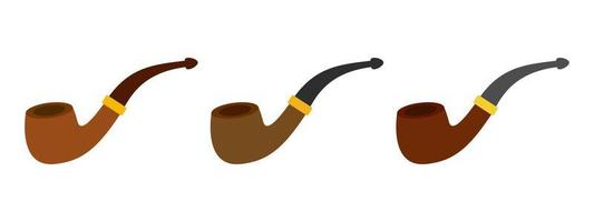 Smoking Pipe in flat style isolated vector