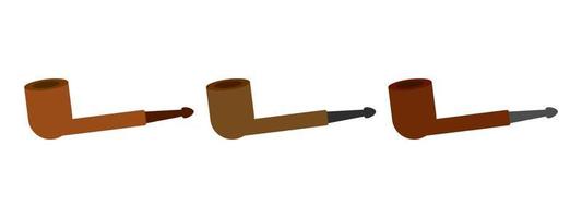 Smoking Pipe in flat style isolated vector