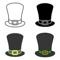 Leprechaun Hat in flat style isolated vector