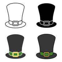 Leprechaun Hat in flat style isolated vector