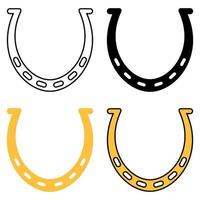 Horseshoe in flat style isolated vector