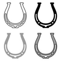 Horseshoe in flat style isolated vector