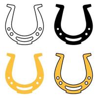 Horseshoe in flat style isolated vector