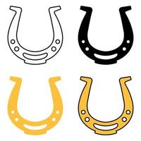 Horseshoe in flat style isolated vector