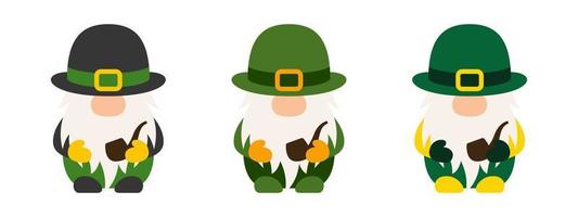 Leprechaun in flat style isolated vector