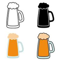 Beer in flat style isolated vector