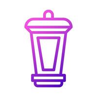 lantern icon purple pink style ramadan illustration vector element and symbol perfect.