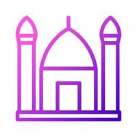 mosque icon purple pink style ramadan illustration vector element and symbol perfect.