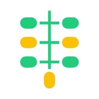 kurma palm icon solid green yellow style ramadan illustration vector element and symbol perfect.