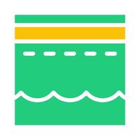 kaaba icon solid green yellow style ramadan illustration vector element and symbol perfect.