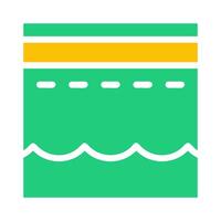 kaaba icon solid green yellow style ramadan illustration vector element and symbol perfect.