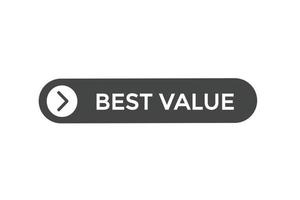 best value button vectors.sign label speech bubble best value vector