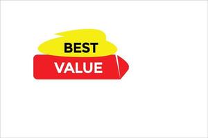 best value button vectors.sign label speech bubble best value vector