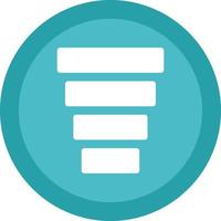Funnel Chart Vector Icon Design
