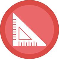 Triangular Ruler Vector Icon Design