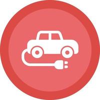 Electric Car Vector Icon Design