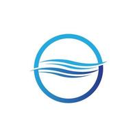 Water wave icon vector