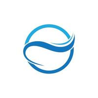 Water wave icon vector