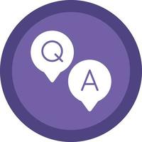 Question and Answer Vector Icon Design