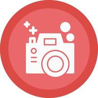 Color Camera Vector Icon Design