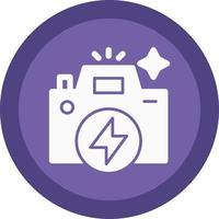 Flash Camera Vector Icon Design