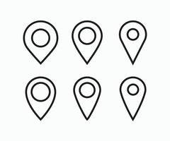 Location pin, Maps pin, pointer icon symbol design vector