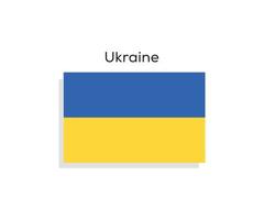 Ukraine national flag. Ukrainian flag vector icon isolated on white background