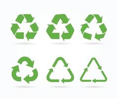 Recycle icon symbol vector. Set of Recycle eco vector icon