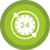 24 Hours Vector Icon Design