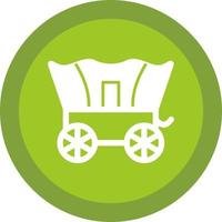 Desert Carriage Vector Icon Design