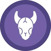 Bull Skull Vector Icon Design