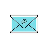 Letter envelope with paper document vector illustration. Closed, open with a message e-mail envelopes. Set mailbox vector icons in flat style. Email Envelope Icon