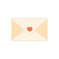 Letter envelope with paper document vector illustration. Closed, open with a message e-mail envelopes. Set mailbox vector icons in flat style. Email Envelope Icon